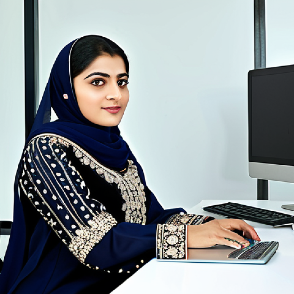 원신 유출 정보 신뢰성 분석 - Professional Setting**

"A professional businesswoman in Pakistan, wearing a shalwar kameez with int...