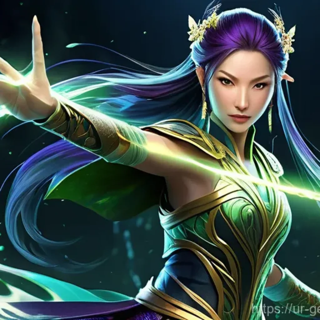 원신 최고의 파티 세팅 - Dynamic Elemental Synergy**

"A thrilling battle scene illustration featuring three fantasy adventur...