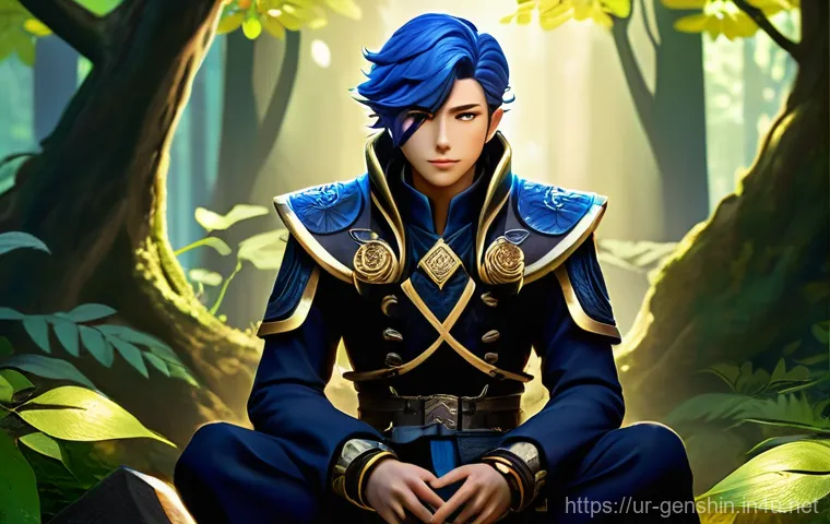 원신 신규 플레이어를 위한 팁 - **Prompt 1: Strategic Wishes**
    "A young adventurer, resembling the Traveler from Genshin Impact ...